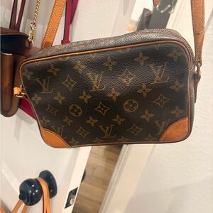 Louis Vuitton Monogram Crossbody Bag in Brown and Tan